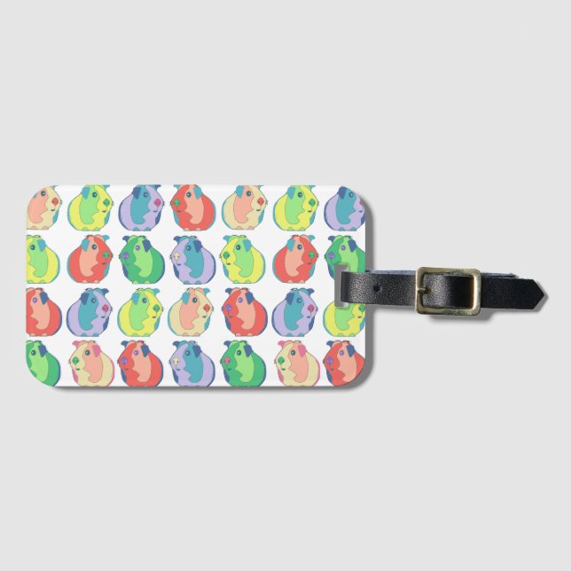 Mönster för popkonstförsökskanin bagagebricka (Framsida horisontal)