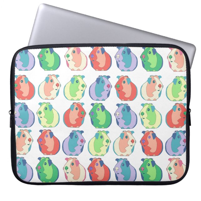 Mönster för popkonstförsökskanin laptop sleeve (Framsidan)