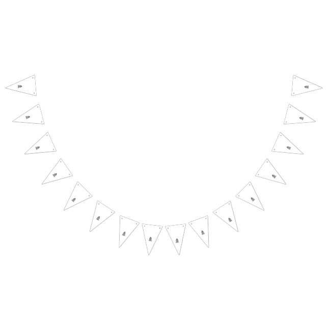 Mönster för prydnadsändamål i en slående svart och vimplar (Alla)