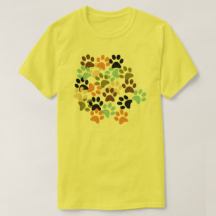 Mönster för raddahundtass avtryck t shirt