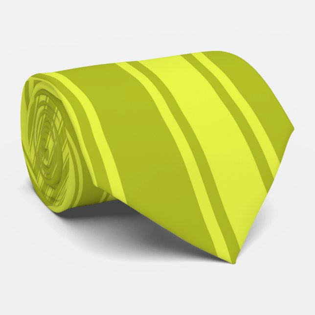 Mönster för rand för syragröntfärg skraj slips (Rullad)