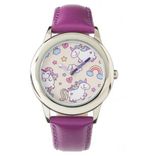 Mönster för regnbåge för Kawaii knubbigt Armbandsur