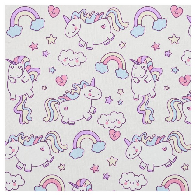 Mönster för regnbåge för Kawaii knubbigt Tyg (Provkarta)