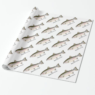 Mönster för regnbågeforellfiskar presentpapper