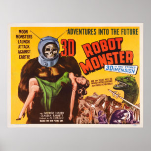 MONSTER för ROBOTEN 3D FILMAR AFFISCHEN Poster