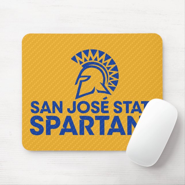 Mönster för San Jose statligt Spartans kolfiber Musmatta (Med mus)