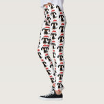 Mönster för Santa taxjul Leggings<br><div class="desc">Rolig helgdagdamasker för Wienerhund älskare</div>
