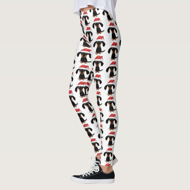 Mönster för Santa taxjul Leggings (Vänster)