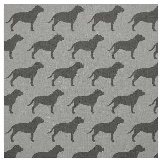 Mönster för Silhouettes för hund för Staffordshire Tyg (Provkarta)