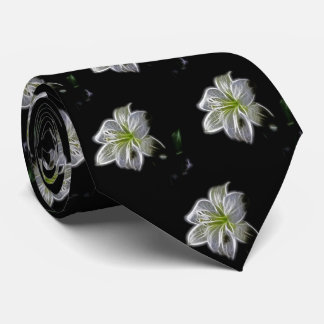 Mönster för skönhetvitblomma slips