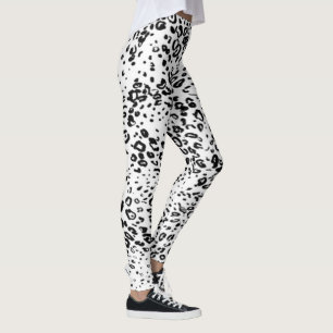 Mönster för snöLeopard Leggings