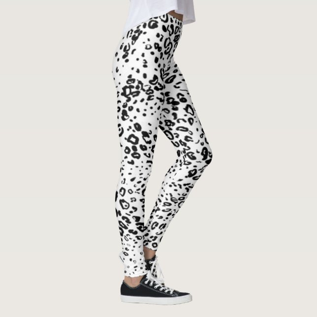 Mönster för snöLeopard Leggings (Höger)