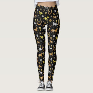 Mönster för svart för party för leggings