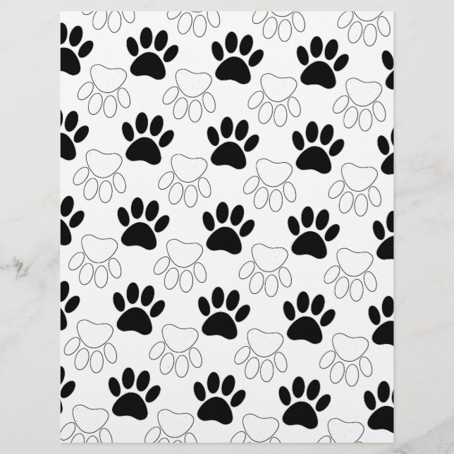 Mönster för svartvit Hund (Framsida)