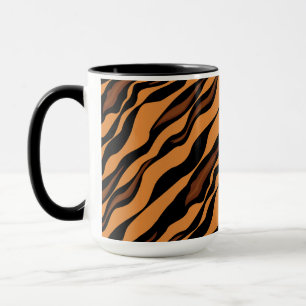 Mönster för tigerrandkamouflage mugg