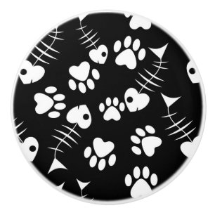 mönster för tryck för fiskbenkatt knopp