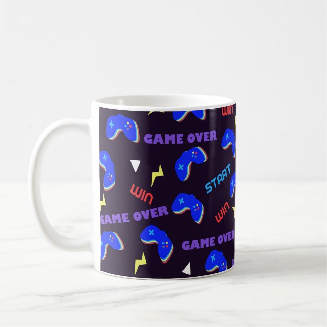 Mönster för TV-spel Kaffemugg (Vänster)