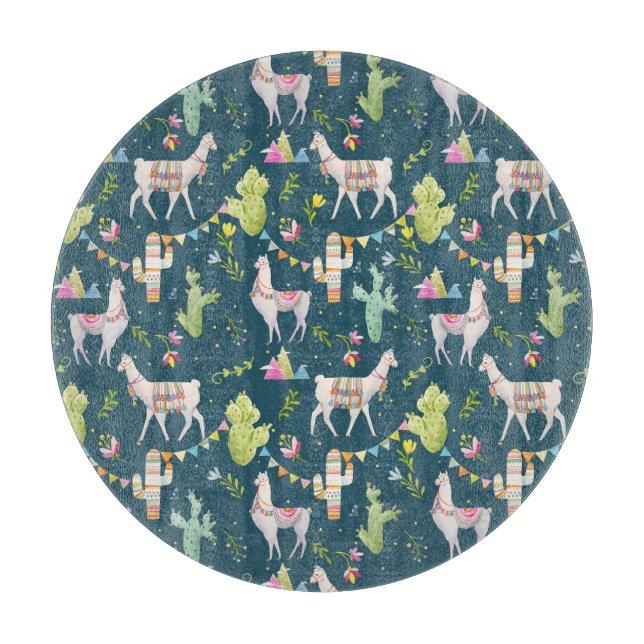 Mönster för vattenfärgLlamaflagga (Framsidan)