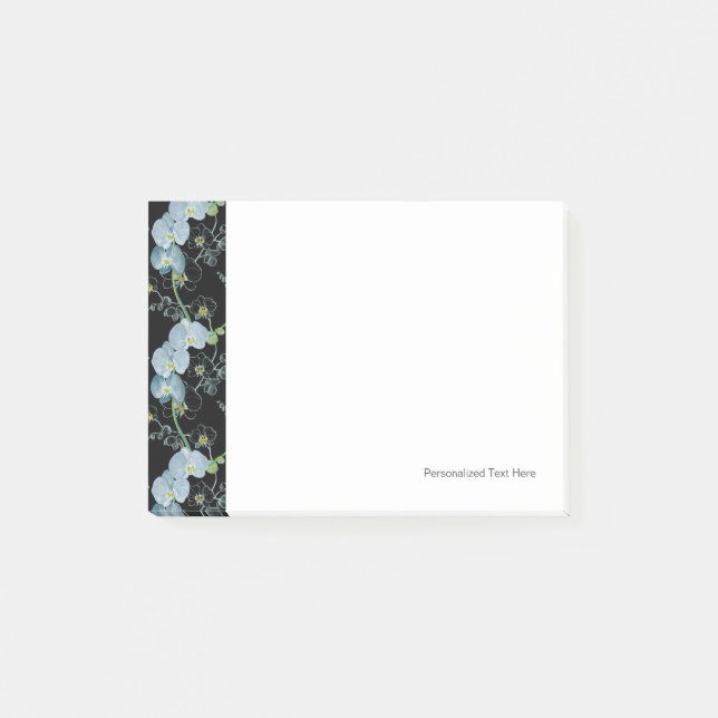 Mönster för vattenfärgvitOrchids Post-it Block (Framsida)