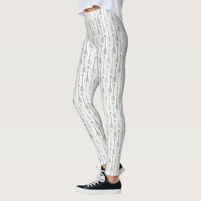 Mönster för vattenfärgWanderlustpil Leggings (Vänster)
