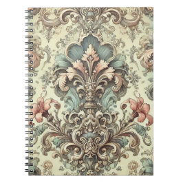 Mönster för viktoriansk Blommigt Anteckningsbok