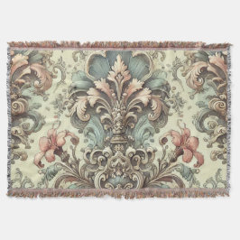 Mönster för viktoriansk Blommigt Filt