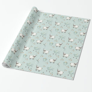 Mönster för vis mangröntbaby presentpapper