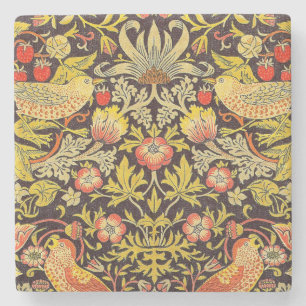 Mönster för William Morris jordgubbetjuv Stenunderlägg