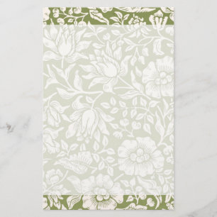 Mönster för William Morris Mallowgrönt Brevpapper