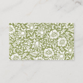 Mönster för William Morris Mallowgrönt Visitkort