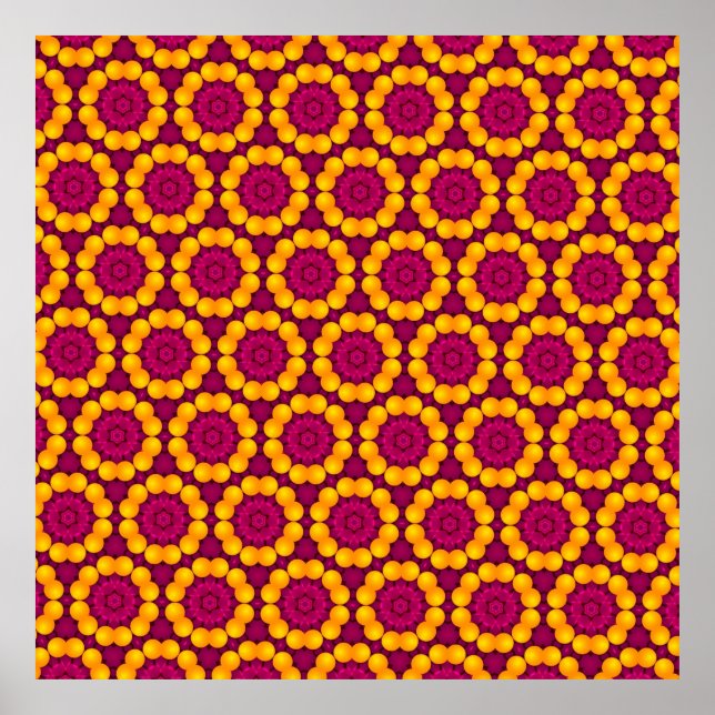 mönster-formgivning genom upprepning av geometrisk poster (Framsidan)