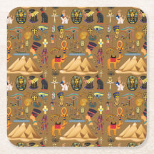 Mönster Forntida Egyptisk Hieroglyfsymbol 