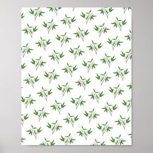 Mönster från bambu twigs poster