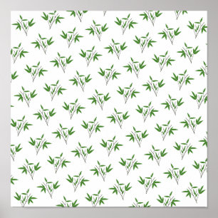 Mönster från bambu twigs poster