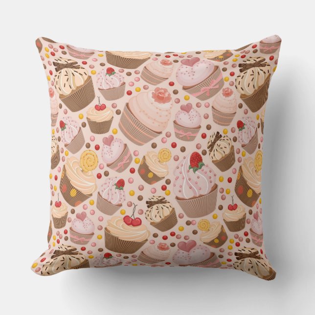 Mönster från celebratory muffins kudde (Framsida)