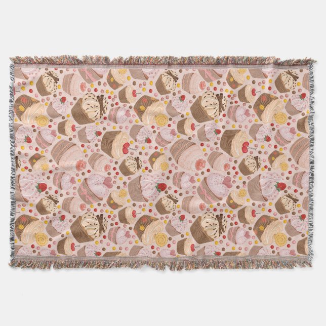 Mönster från celebratory muffins mysfilt (Framsidan)