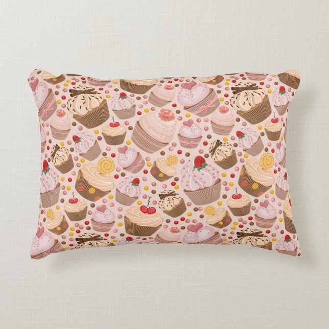 Mönster från celebratory muffins prydnadskudde (Framsidan)