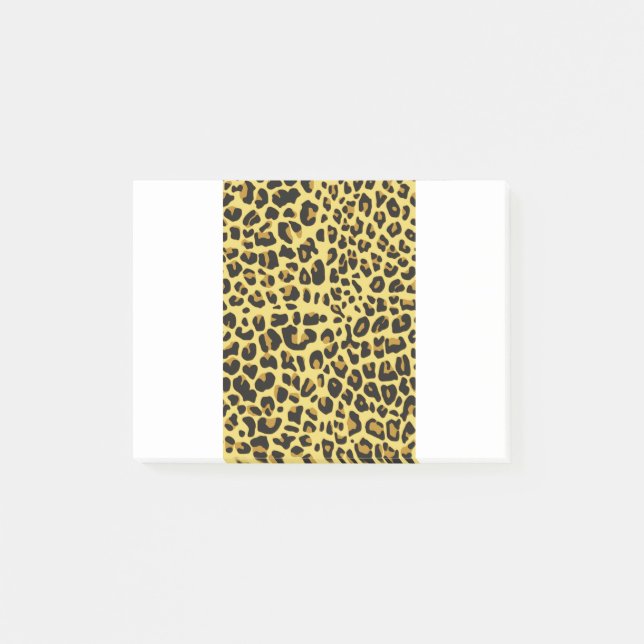 Mönster från Päls från från djurfoder, Kattdjur Ka Post-it Block (Framsida)