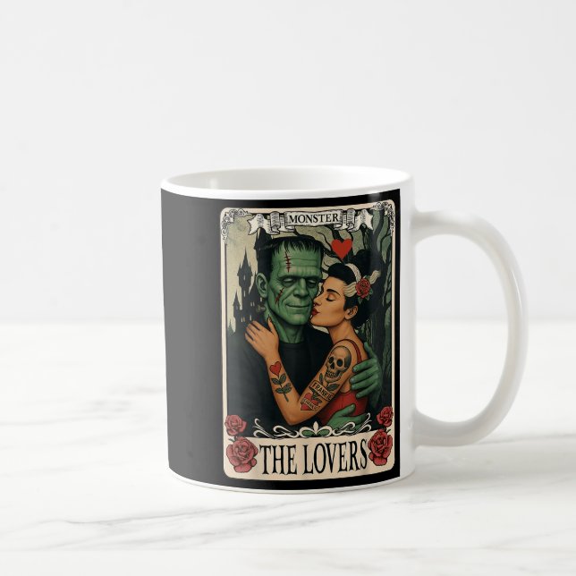 Monster Frankenstein och Bride Älskare Taro Kaffemugg (Höger)