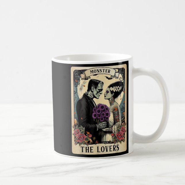 Monster Frankenstein och Bride Älskare Taro Kaffemugg (Höger)