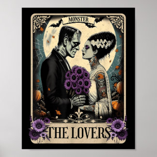 Monster Frankenstein och Bride Älskare Taro Poster