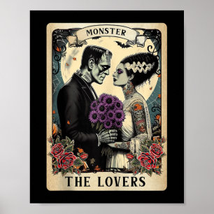 Monster Frankenstein och Bride Älskare Taro Poster
