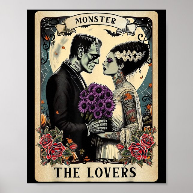 Monster Frankenstein och Bride Älskare Taro Poster (Framsidan)