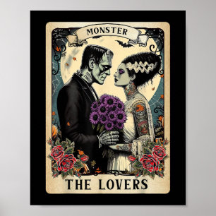 Monster Frankenstein och Bride Älskare Taro Poster