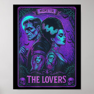 Monster Frankenstein och Bride Älskare Taro Poster