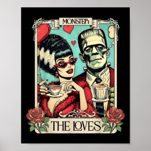Monster Frankenstein och Bride Älskare Taro Poster