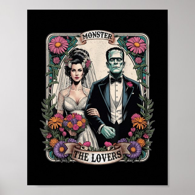 Monster Frankenstein och Bride Älskare Taro Poster (Framsidan)