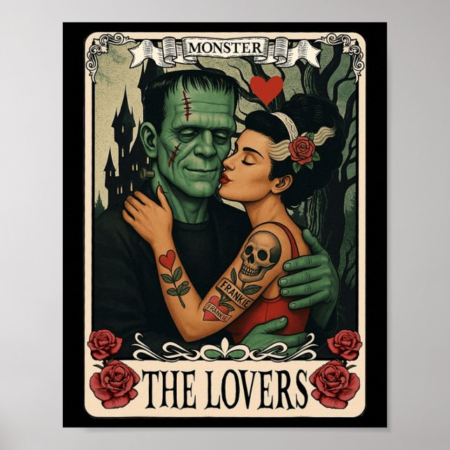 Monster Frankenstein och Bride Älskare Taro Poster (Framsidan)