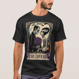 Monster Frankenstein och Bride Älskare Taro T Shirt