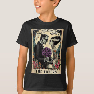 Monster Frankenstein och Bride Älskare Taro T Shirt